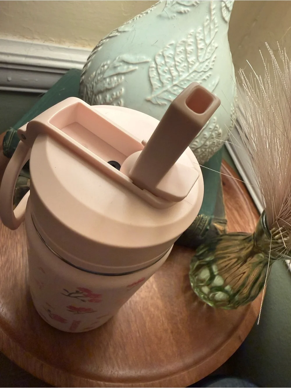 HydraPeak Pink Floral Insulated Water Bottle